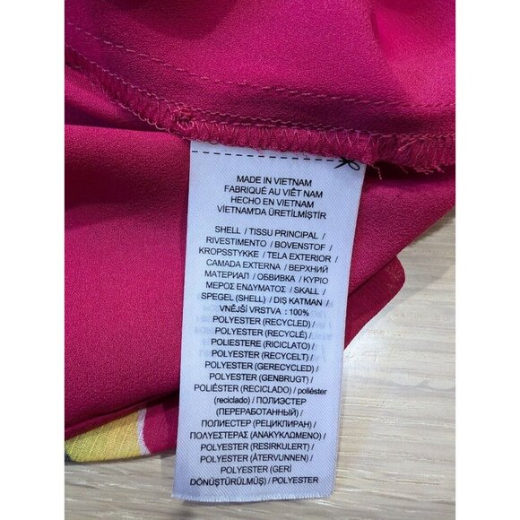 Lauren Ralph Lauren Georgette Dress Women's Size 6 Pink Floral Long Sleeve - Picture 14 of 16